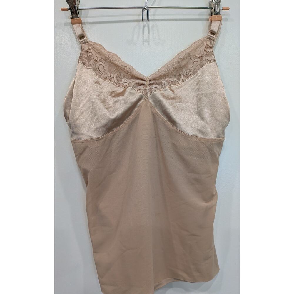 SPANX Haute Contour Tank Step Into Camisole Lavish Lace Blush Size L (NEW $128)